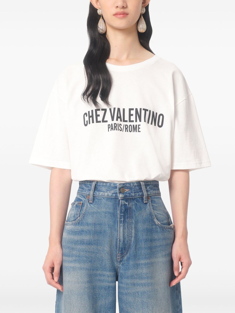 Valentino T-shirts and Polos White - VivaceVenus