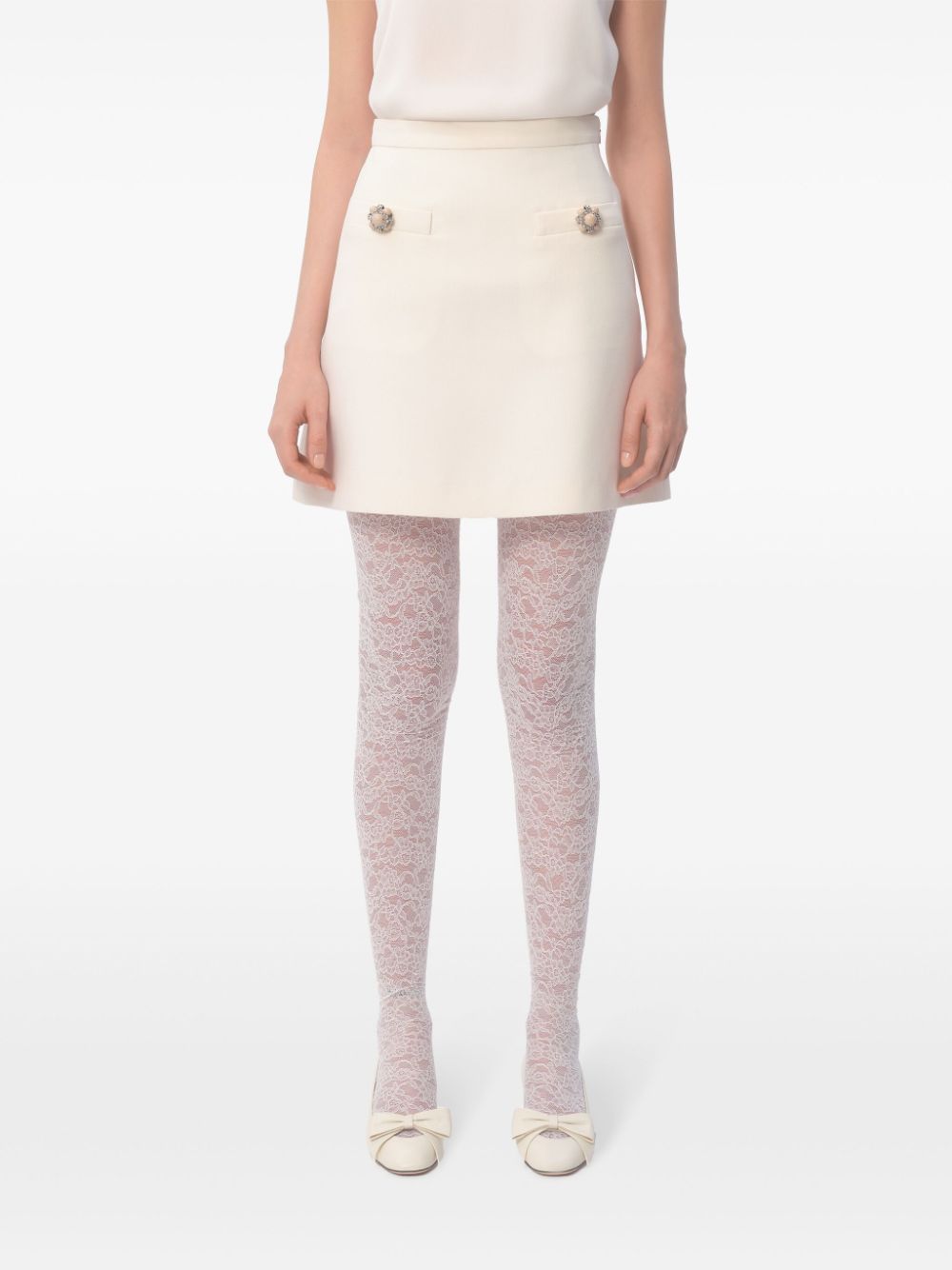 Valentino Skirts Ivory - VivaceVenus