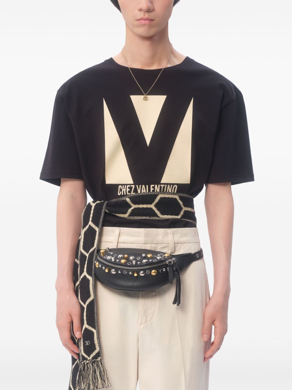 Valentino T-shirts and Polos Black - VivaceVenus