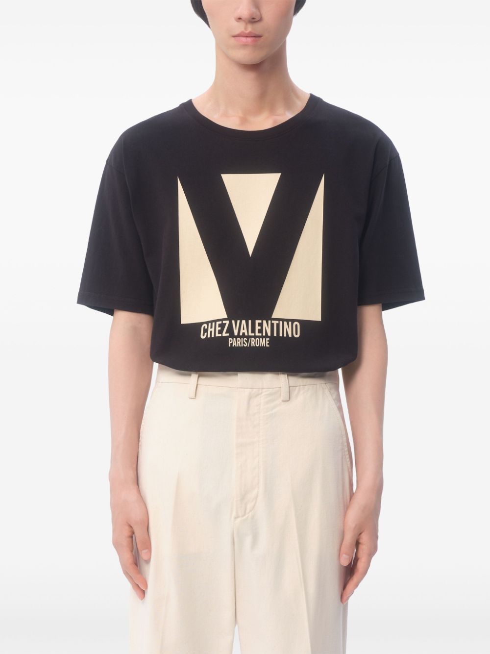 Valentino T-shirts and Polos Black - VivaceVenus