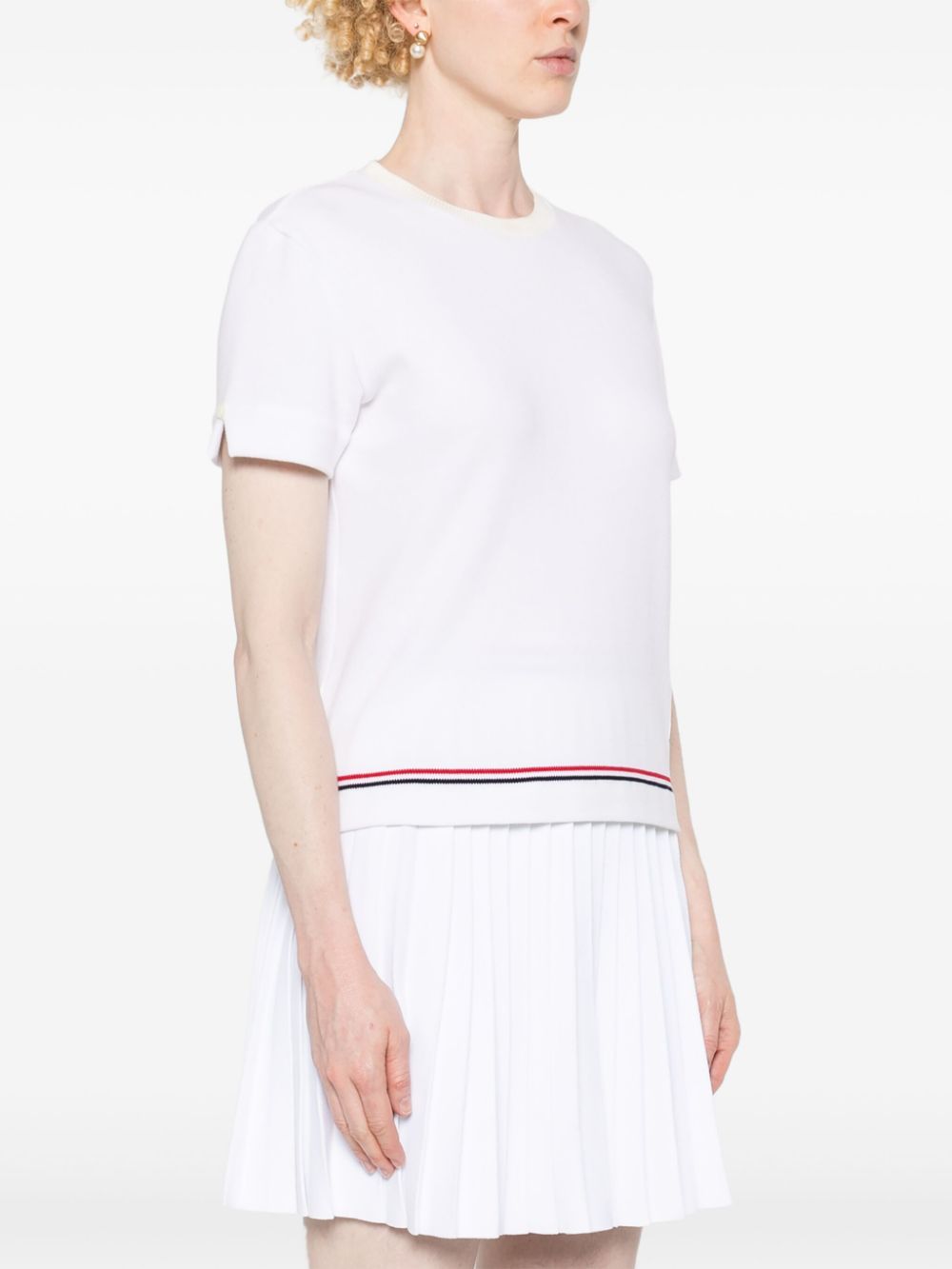 Thom Browne T-shirts and Polos White - VivaceVenus