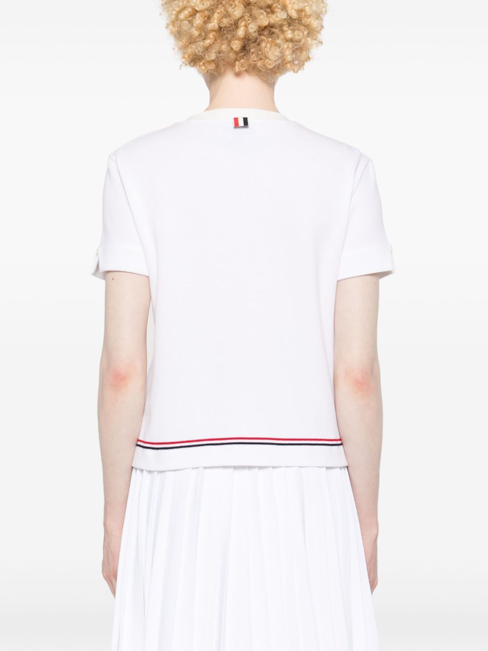 Thom Browne T-shirts and Polos White - VivaceVenus