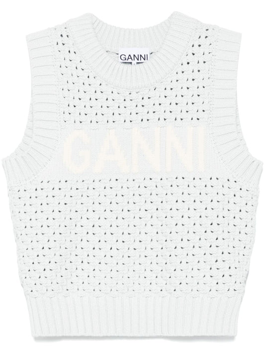 GANNI Sweaters Clear Blue - VivaceVenus