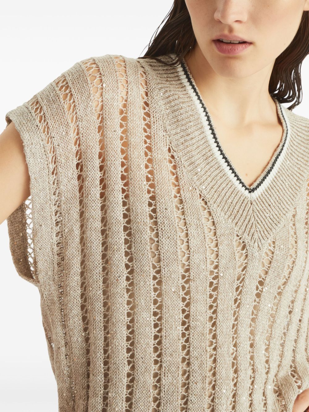 Brunello Cucinelli Sweaters Beige - VivaceVenus