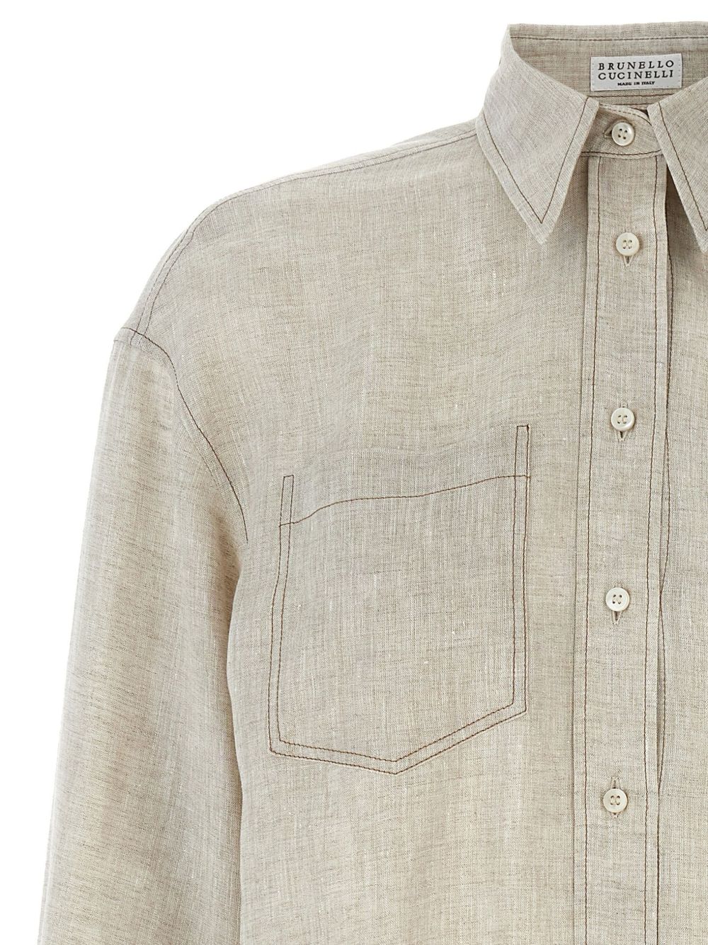 Brunello Cucinelli Shirts Beige - VivaceVenus