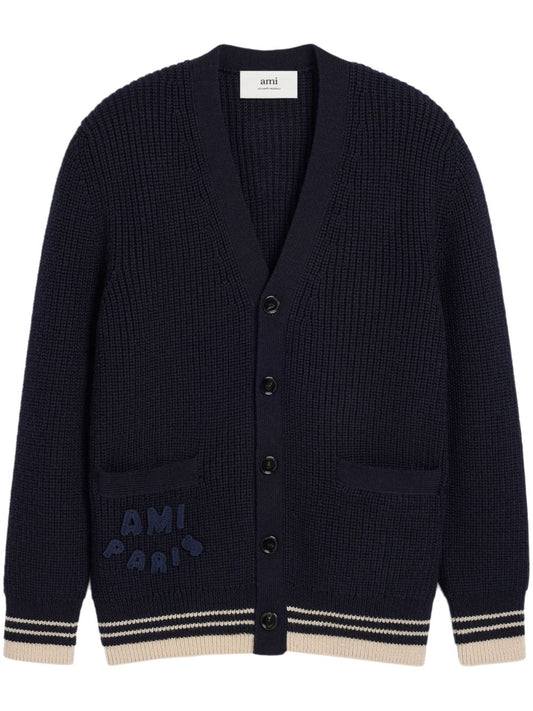 Ami Paris Sweaters Blue