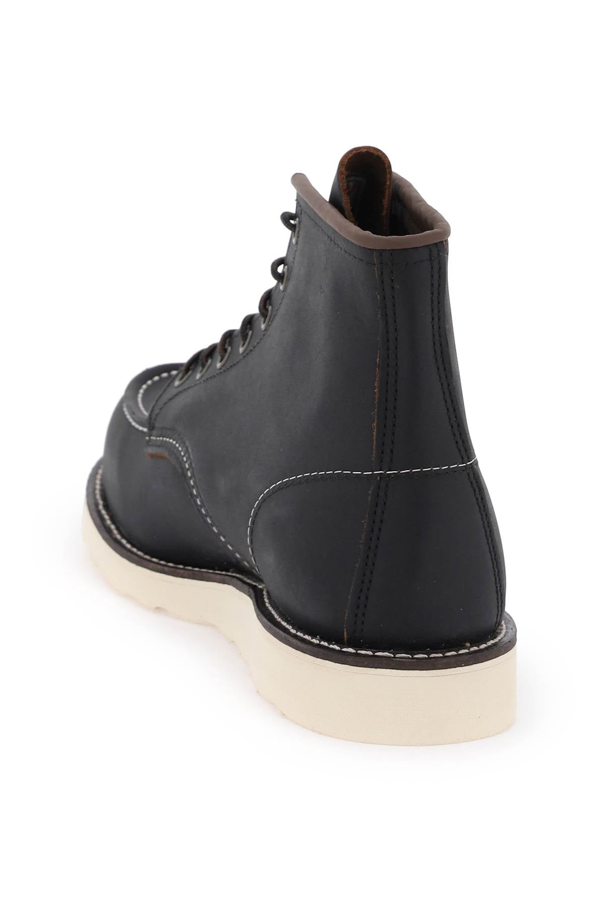 Red Wing Shoes Classic Moc Ankle Boots   Black