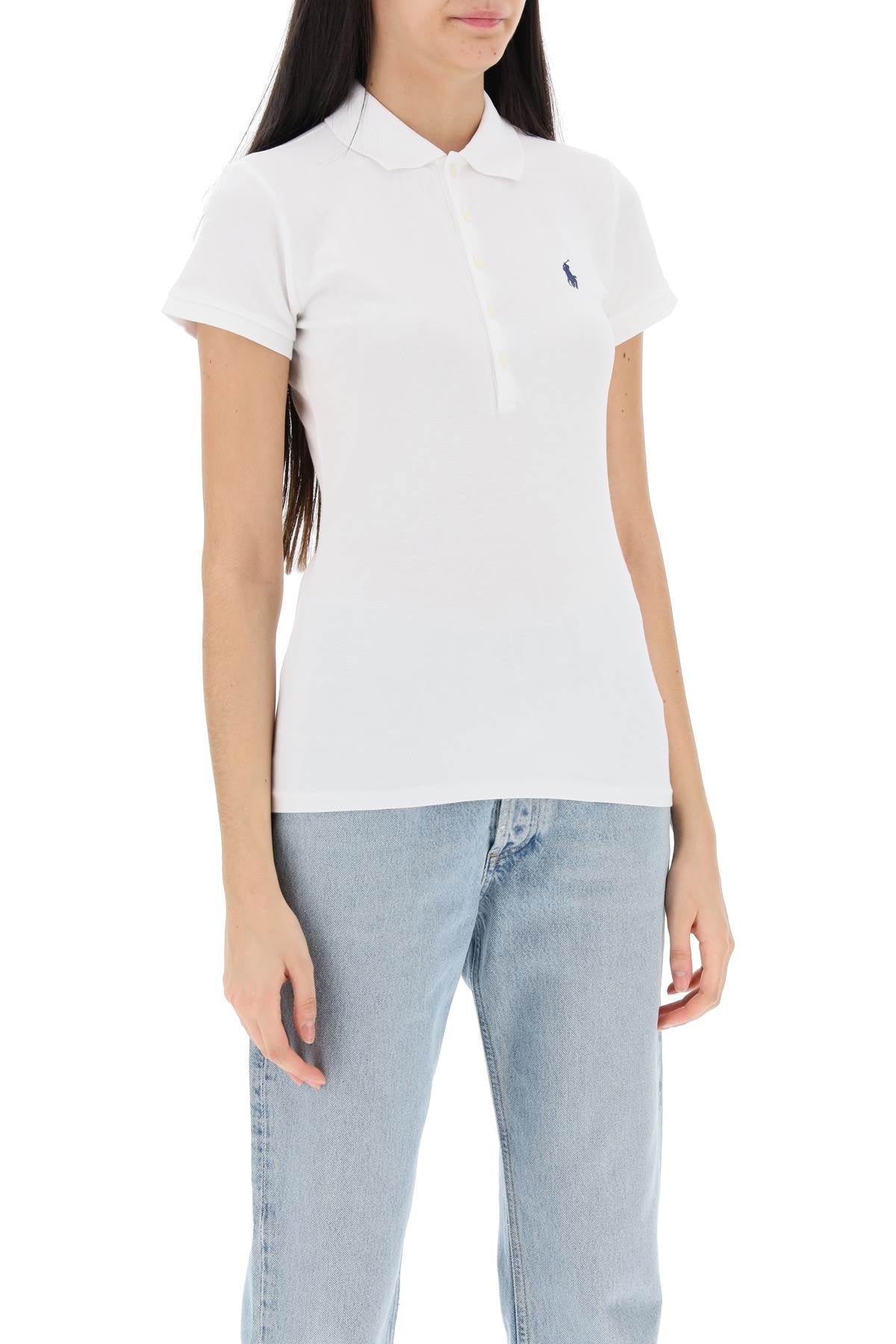 Polo Ralph Lauren julie slim fit five button polo shirt - VivaceVenus