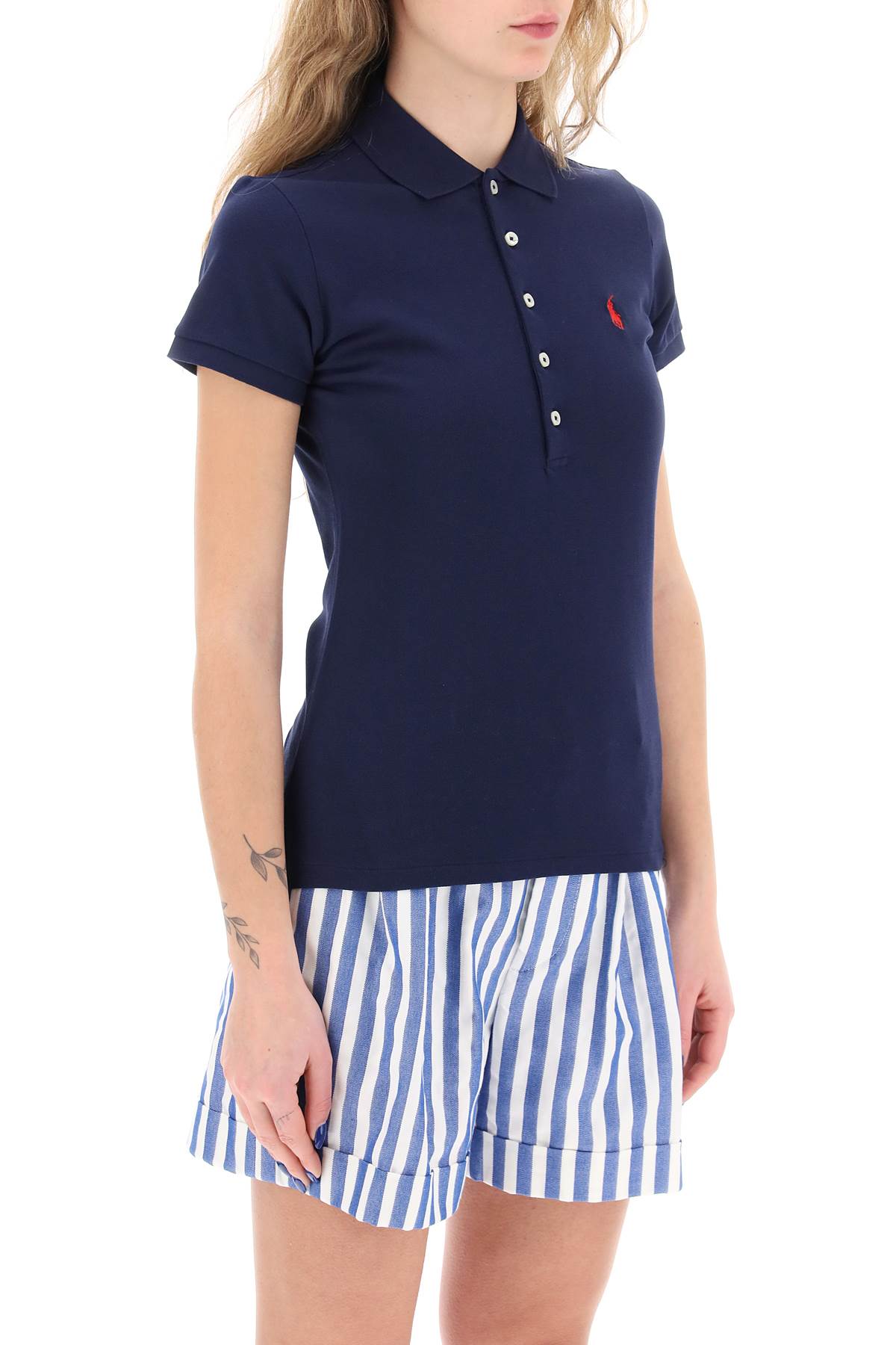 Polo Ralph Lauren julie slim fit five button polo shirt - VivaceVenus