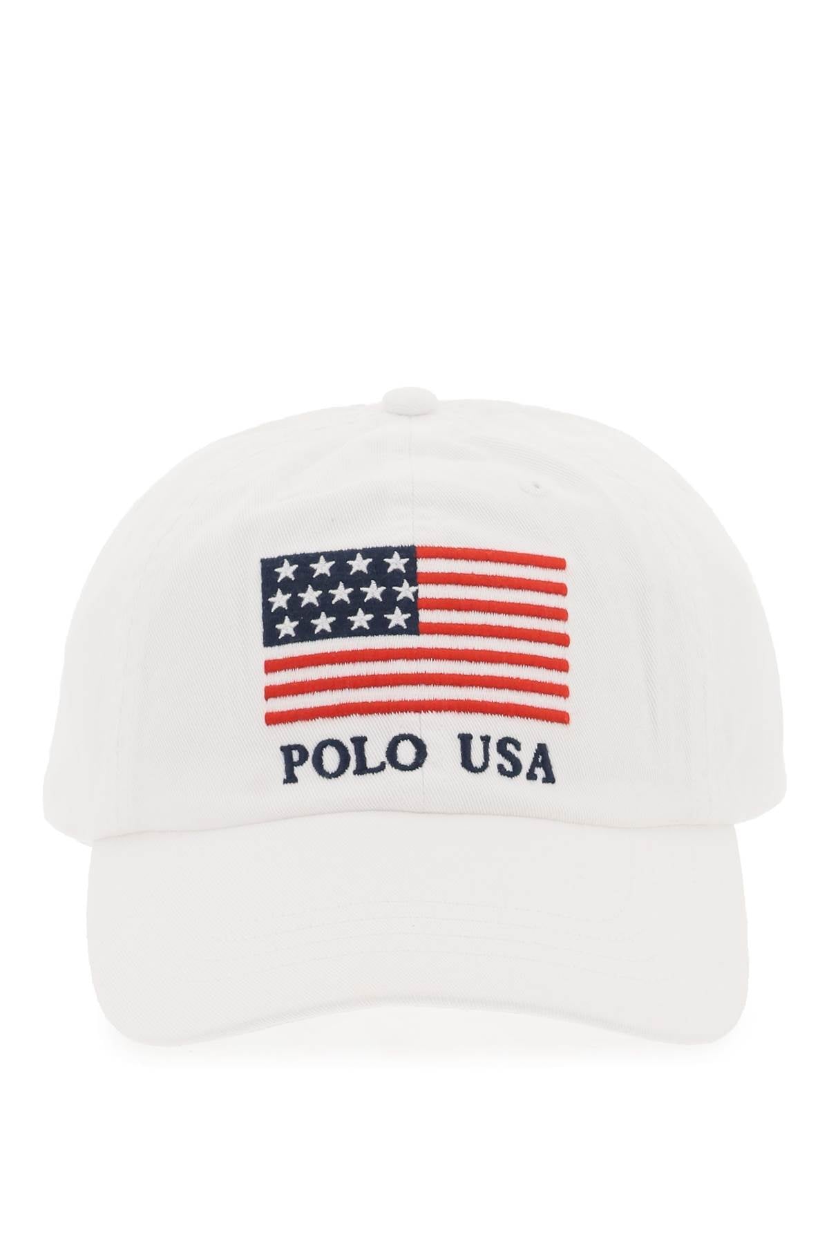 Polo Ralph Lauren baseball cap in twill with embroidered flag - VivaceVenus