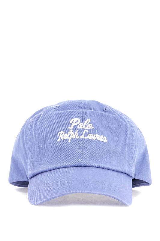 Polo Ralph Lauren women's sports cap with curved brim campus blue cotton