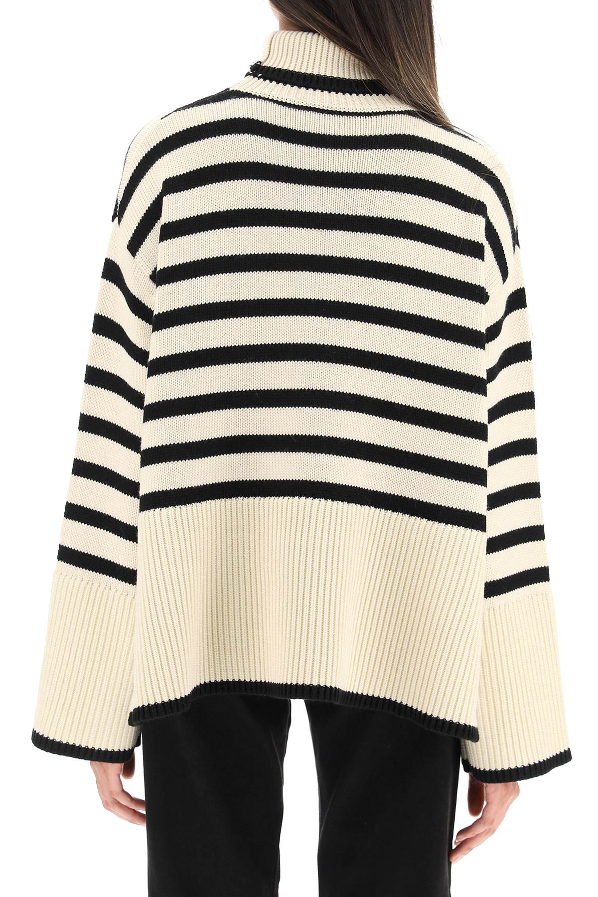 Toteme striped wool cotton turtleneck - VivaceVenus