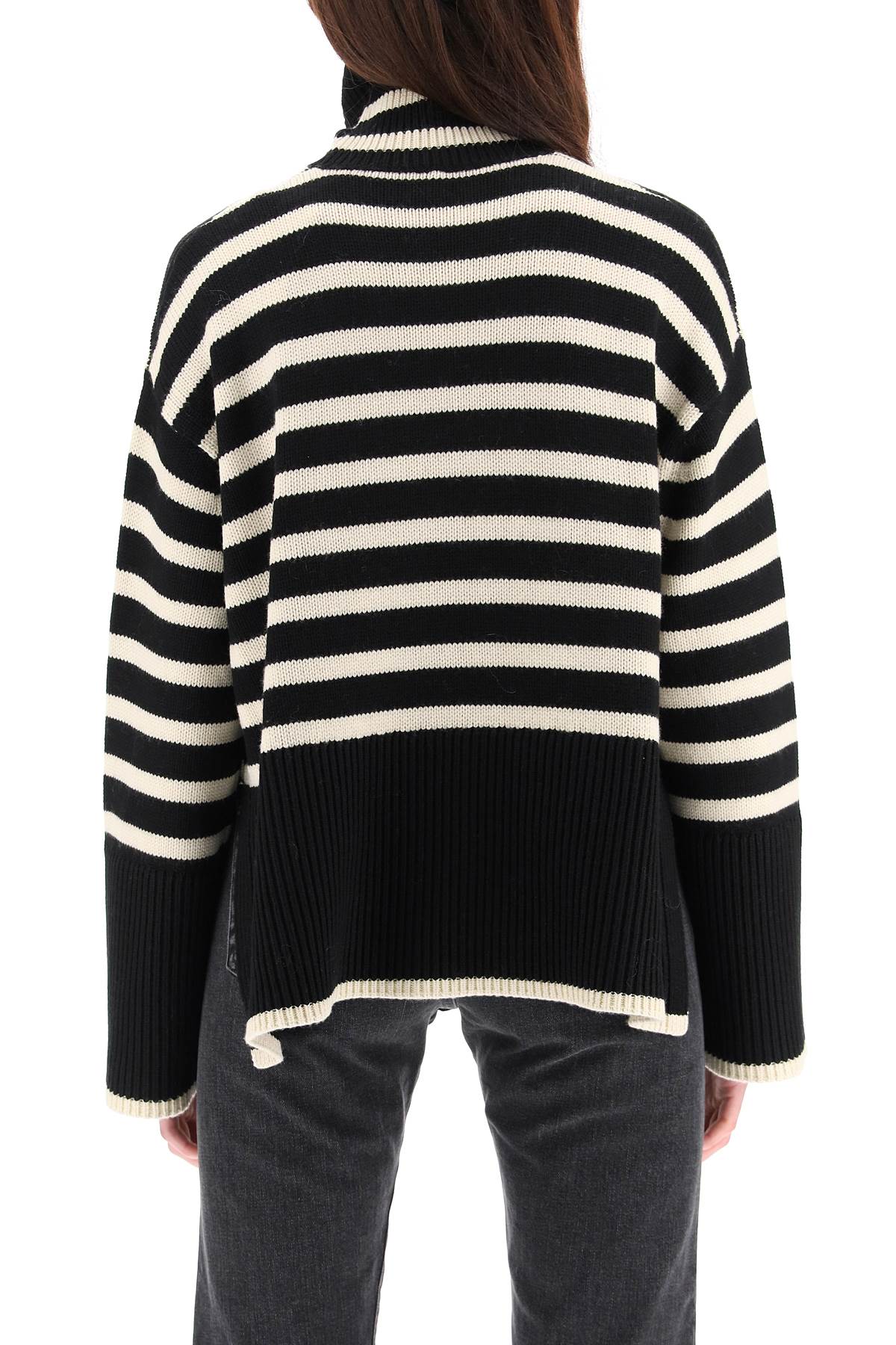 Toteme striped wool cotton turtleneck - VivaceVenus