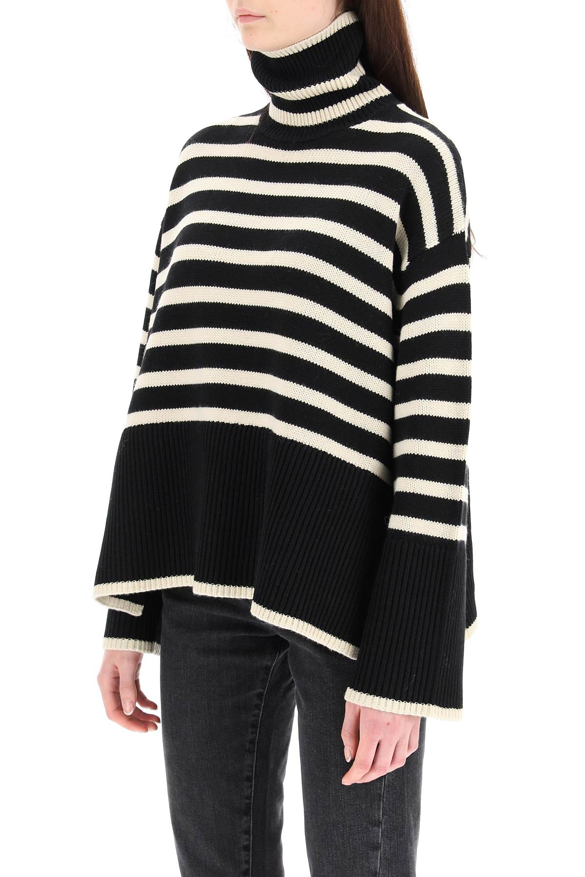 Toteme striped wool cotton turtleneck - VivaceVenus