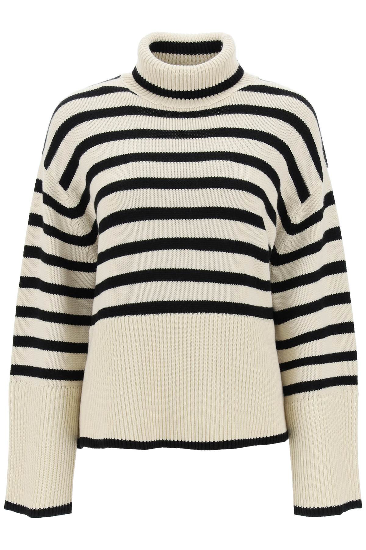 Toteme striped wool cotton turtleneck - VivaceVenus