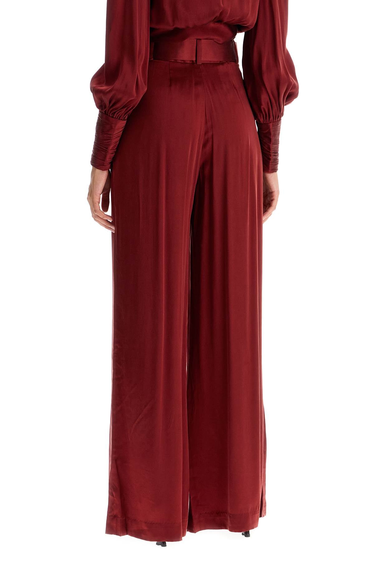 Zimmermann silk satin palazzo pants in nine - VivaceVenus