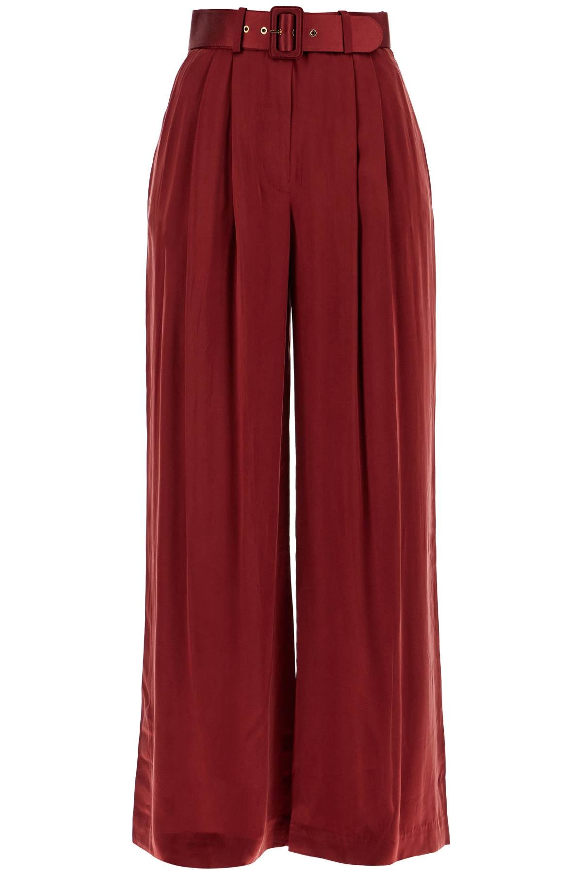 Zimmermann silk satin palazzo pants in nine - VivaceVenus