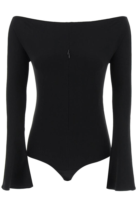 Courreges Replace With Double Quoteinvisible Front Zip Bodycon Dressreplace With Double Quote   Black