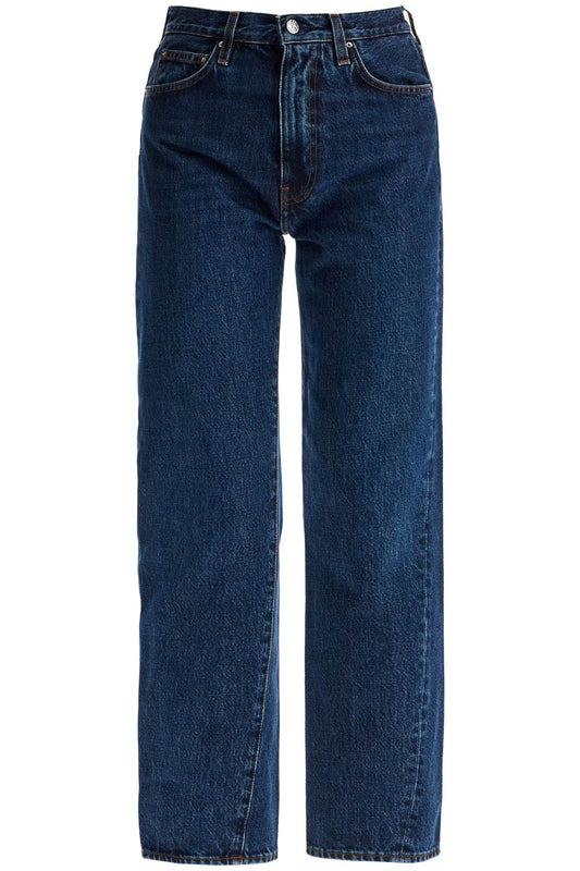 Toteme dark blue organic cotton jeans with twisted seams - VivaceVenus