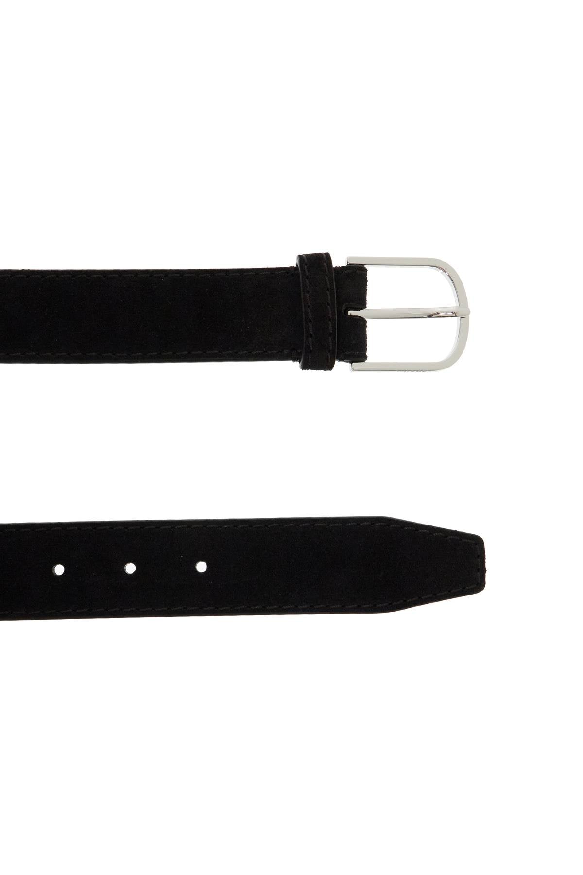 Toteme wide suede leather belt with large buckle - VivaceVenus