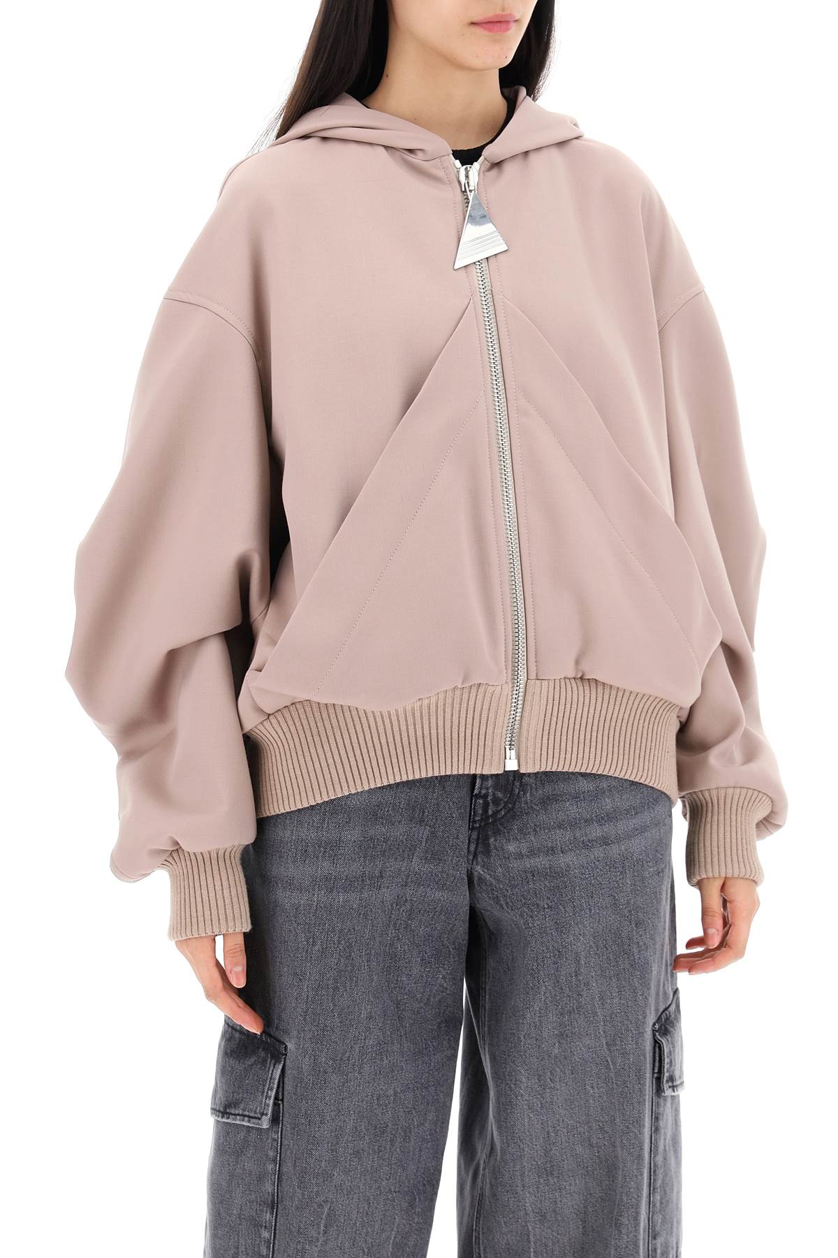 The Attico oversized hooded bomber jacket - VivaceVenus