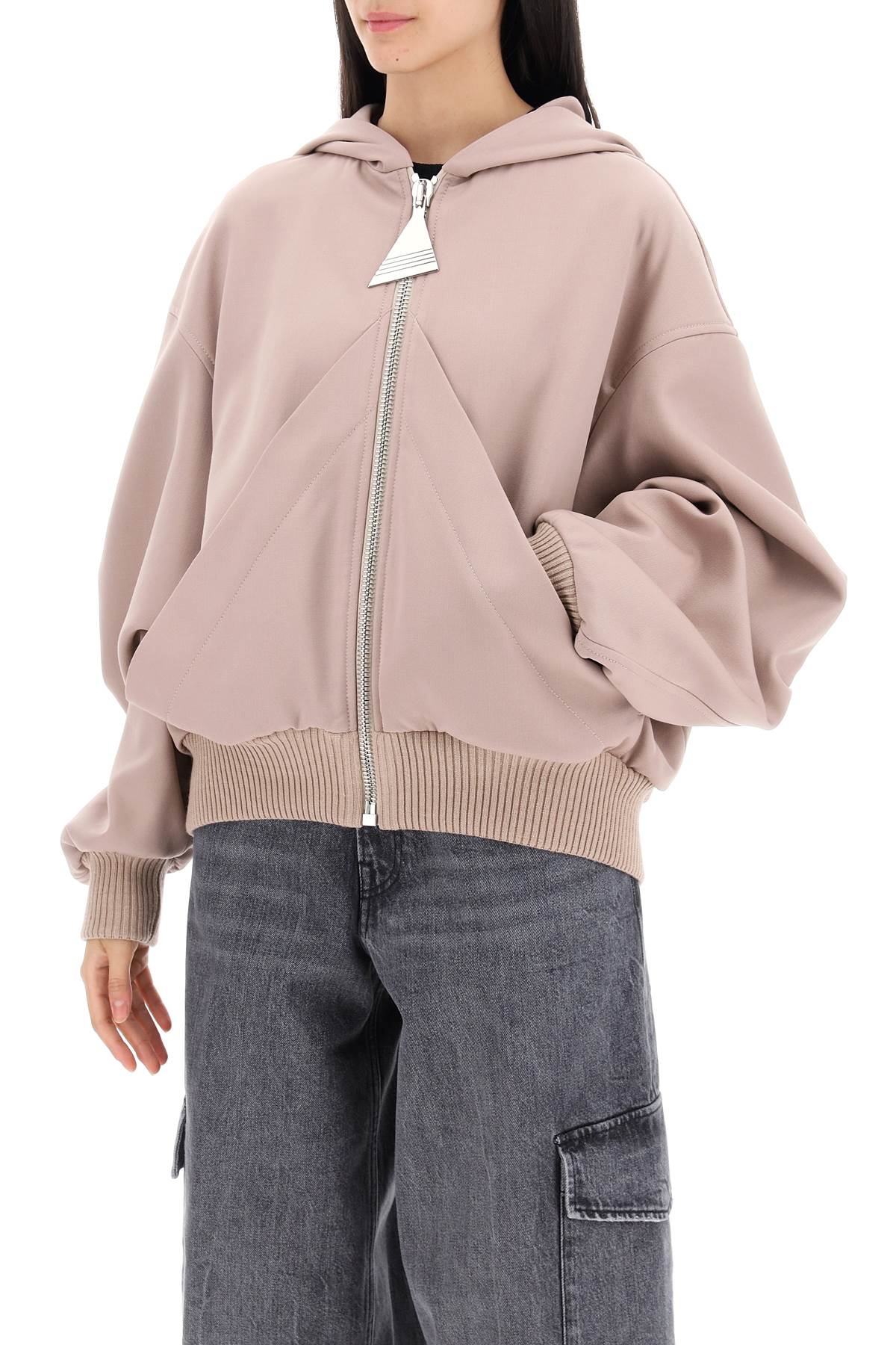 The Attico oversized hooded bomber jacket - VivaceVenus