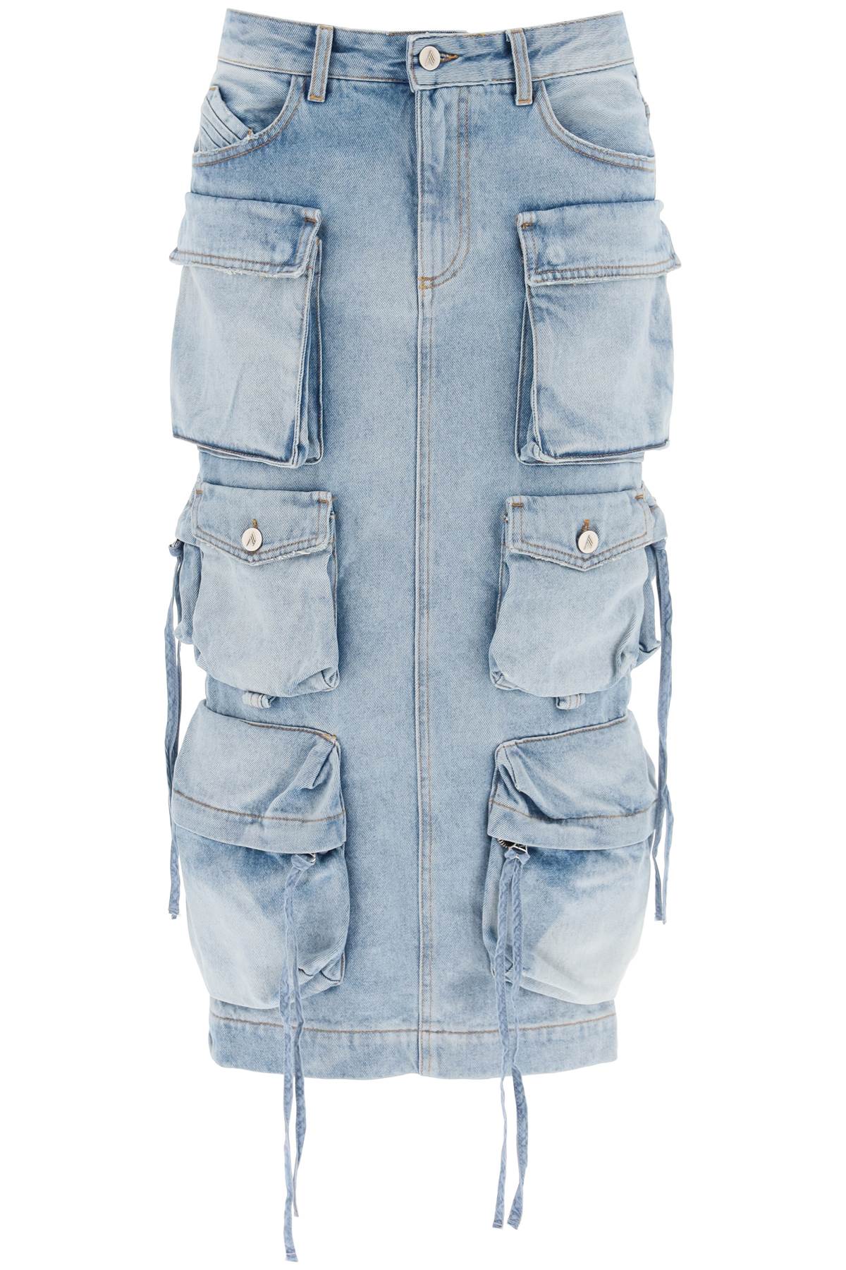 The Attico cargo denim skirt - VivaceVenus