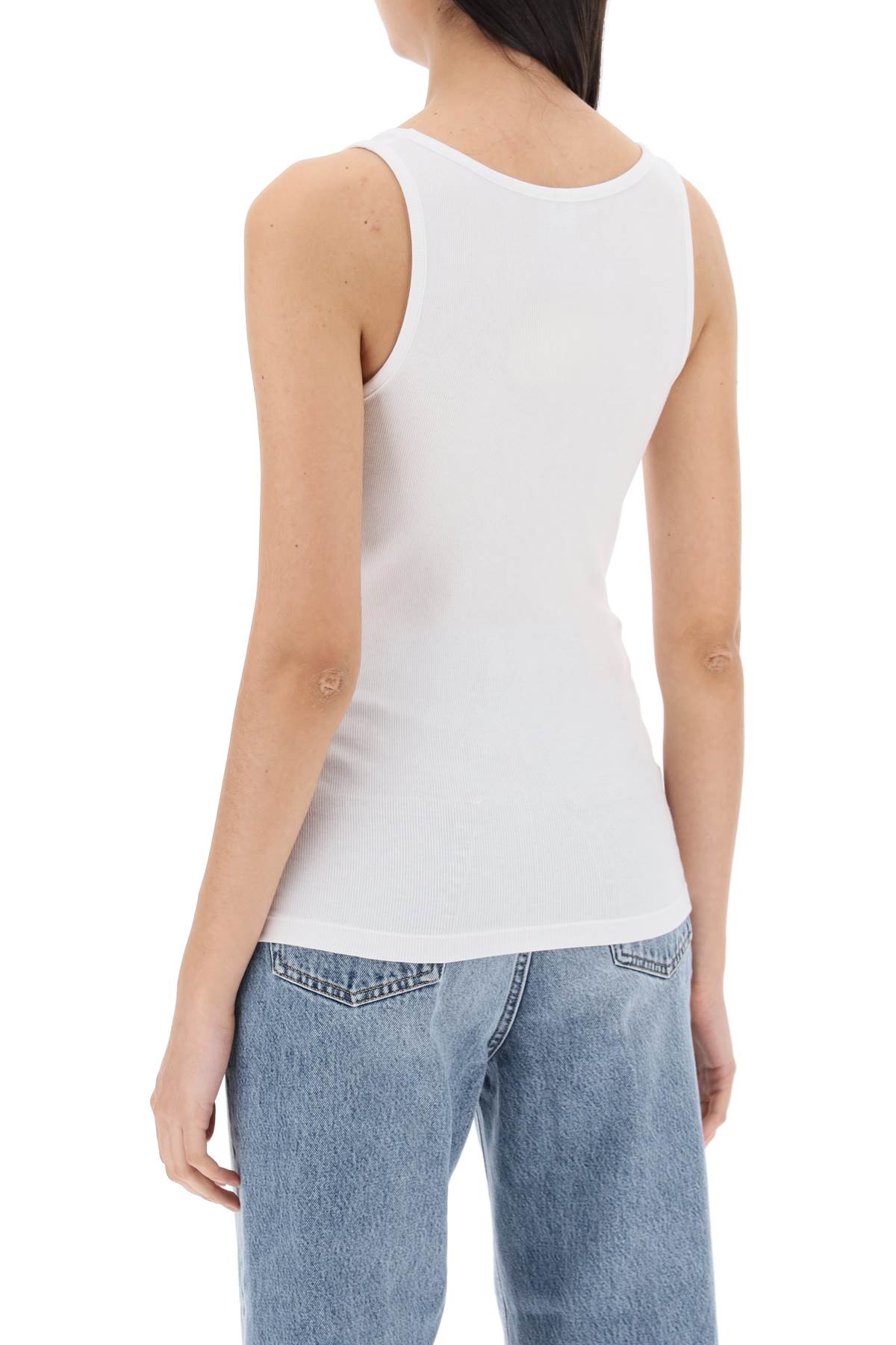 Toteme "ribbed jersey tank top with - VivaceVenus