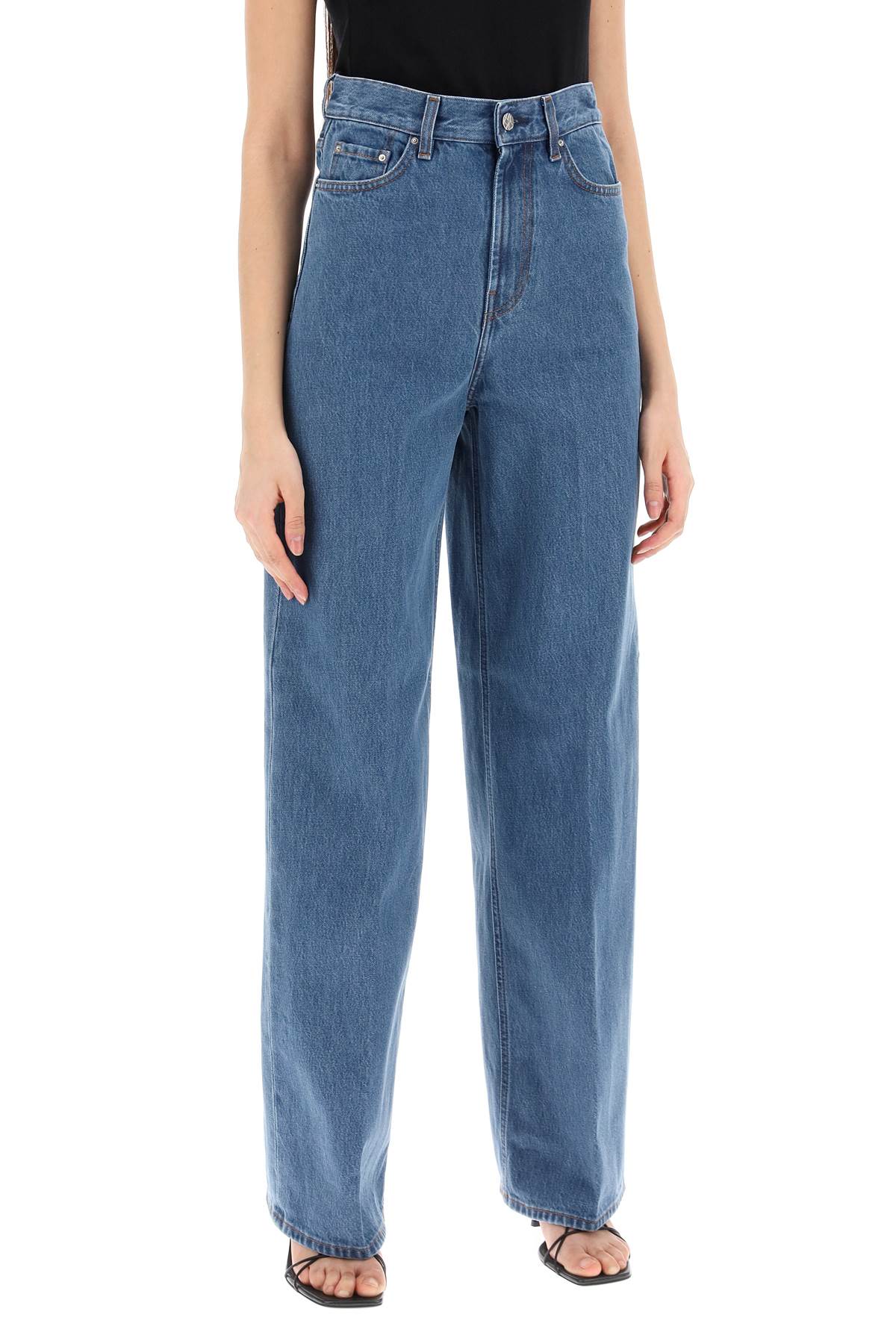 Toteme wide leg jeans in organic cotton - VivaceVenus