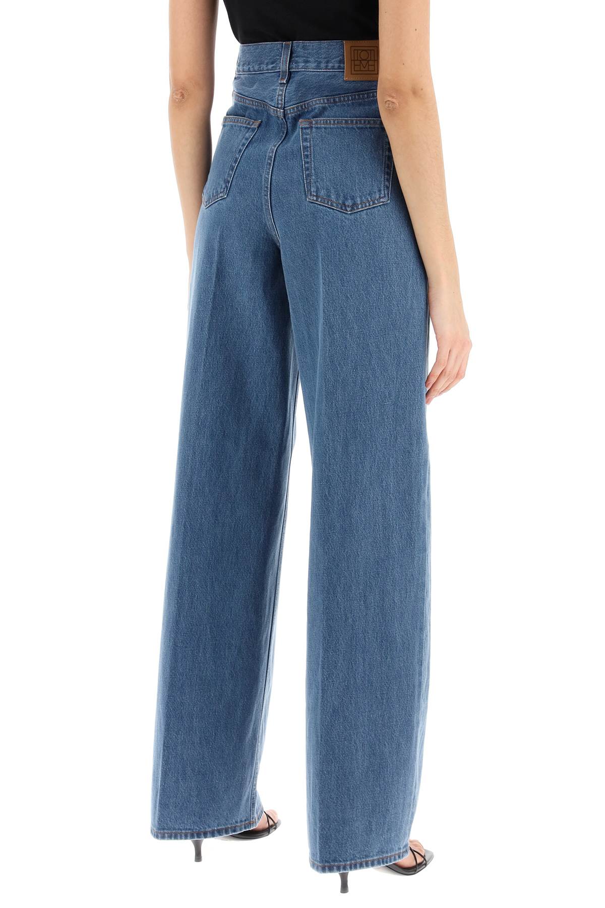 Toteme wide leg jeans in organic cotton - VivaceVenus