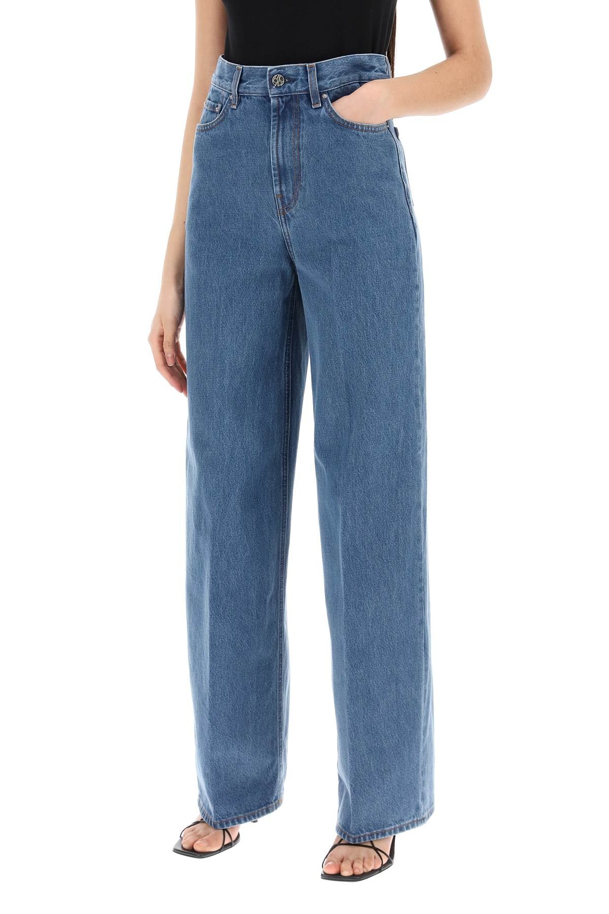 Toteme wide leg jeans in organic cotton - VivaceVenus