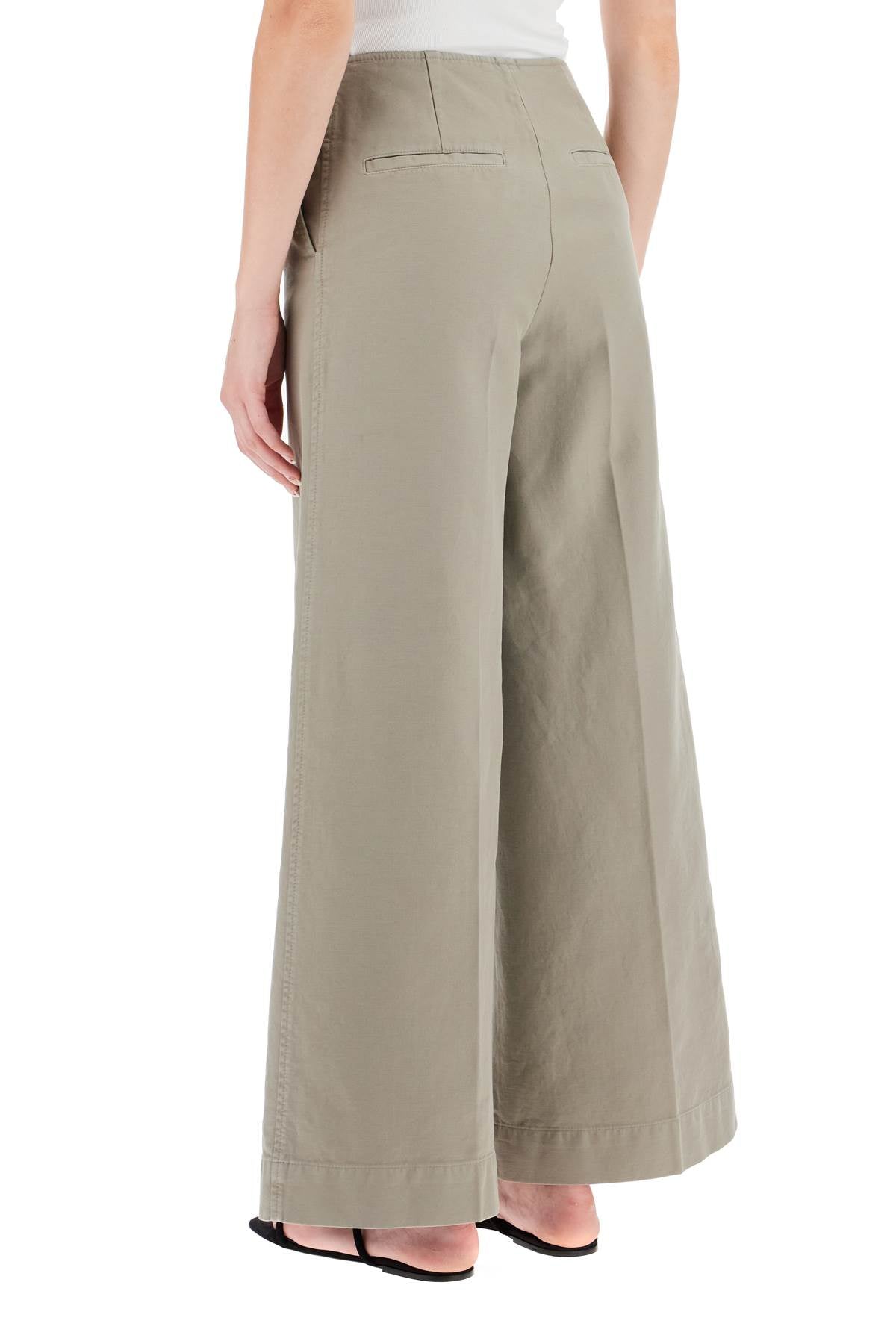 Toteme zip-front wide trousers - VivaceVenus