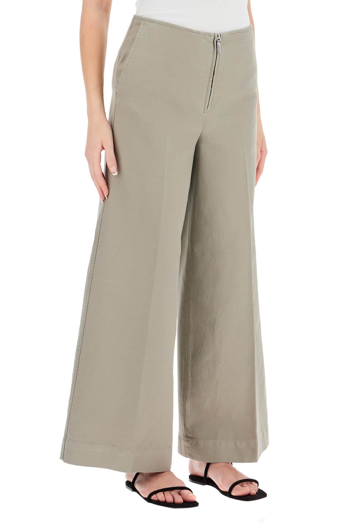 Toteme zip-front wide trousers - VivaceVenus