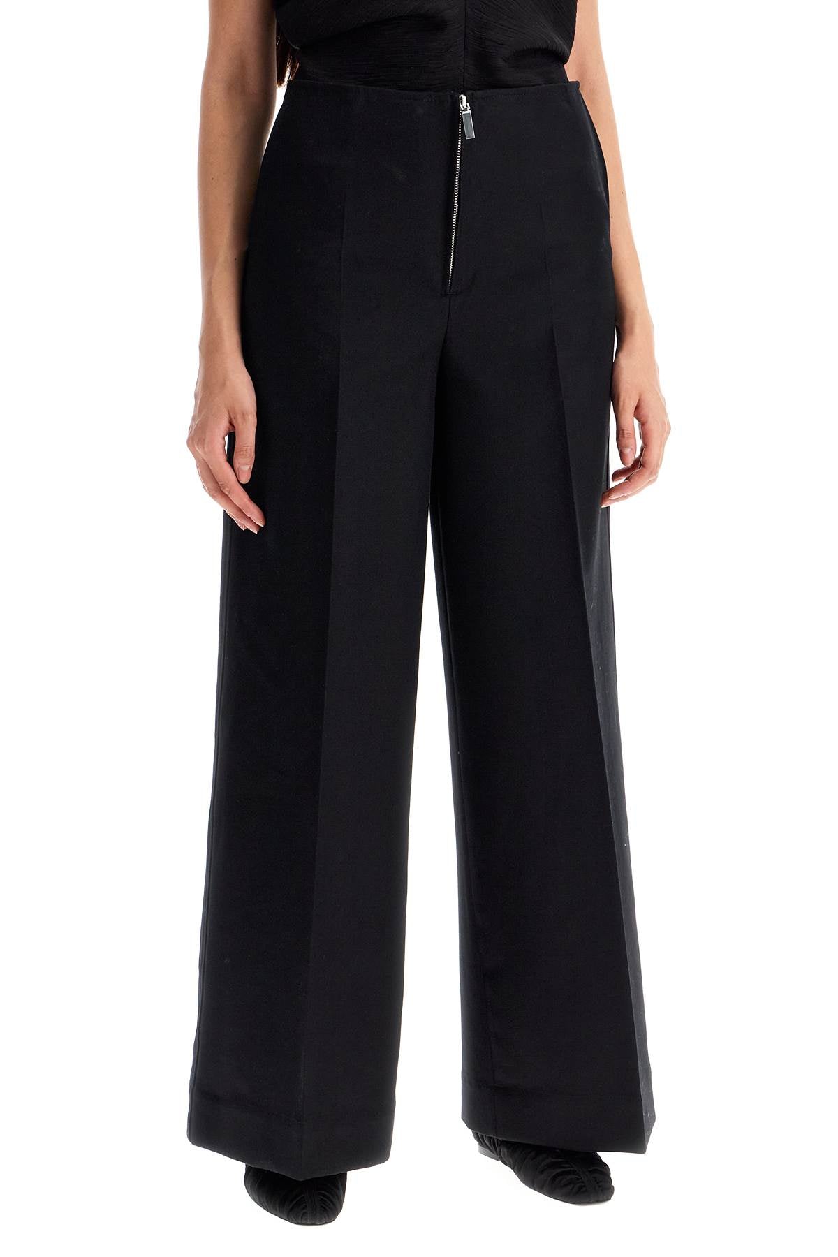 Toteme zip-front wide trousers - VivaceVenus