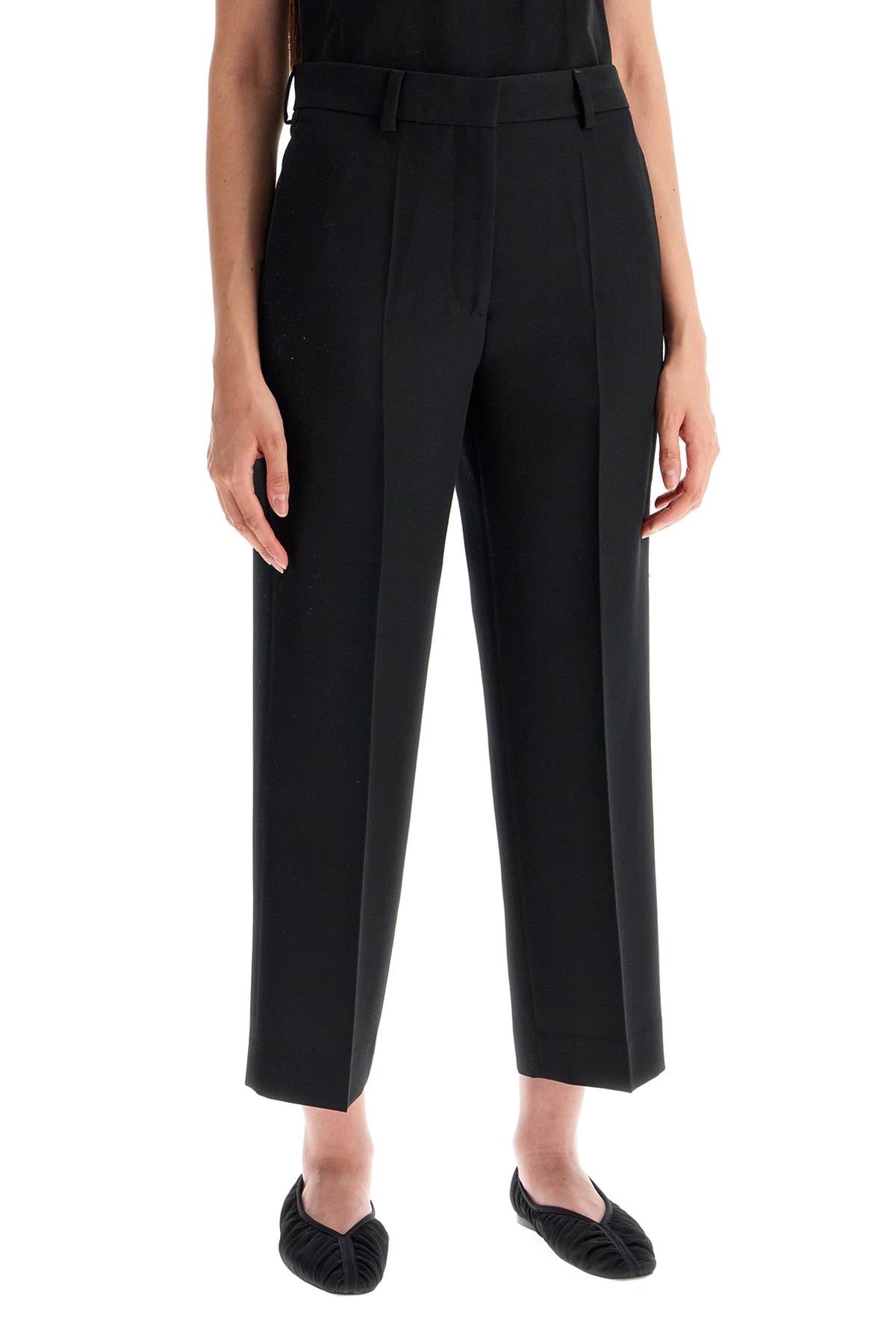 Toteme cropped wool blend trousers - VivaceVenus