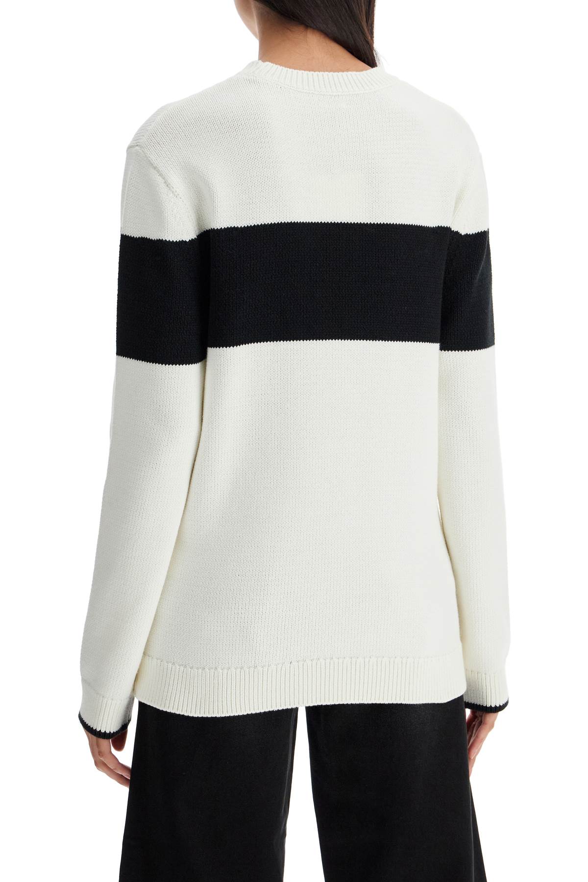 Toteme crewneck pullover with contrasting band - VivaceVenus