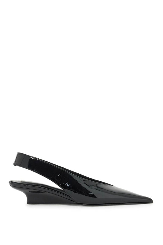 Toteme slingback patent leather wedge dã©col - VivaceVenus