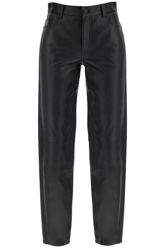 Toteme five-pocket leather pants - VivaceVenus