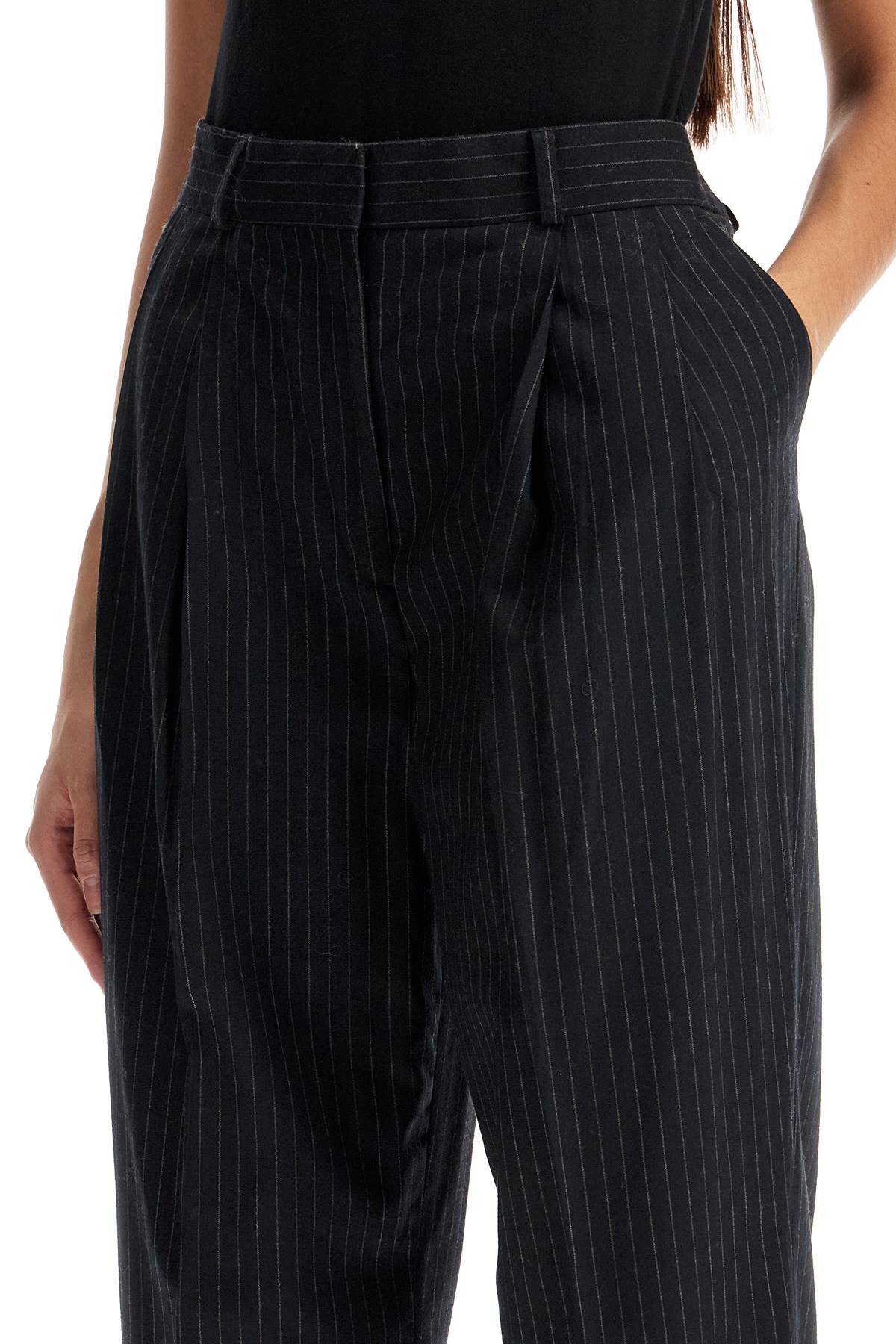 Toteme double pleated pinstripe trousers - VivaceVenus