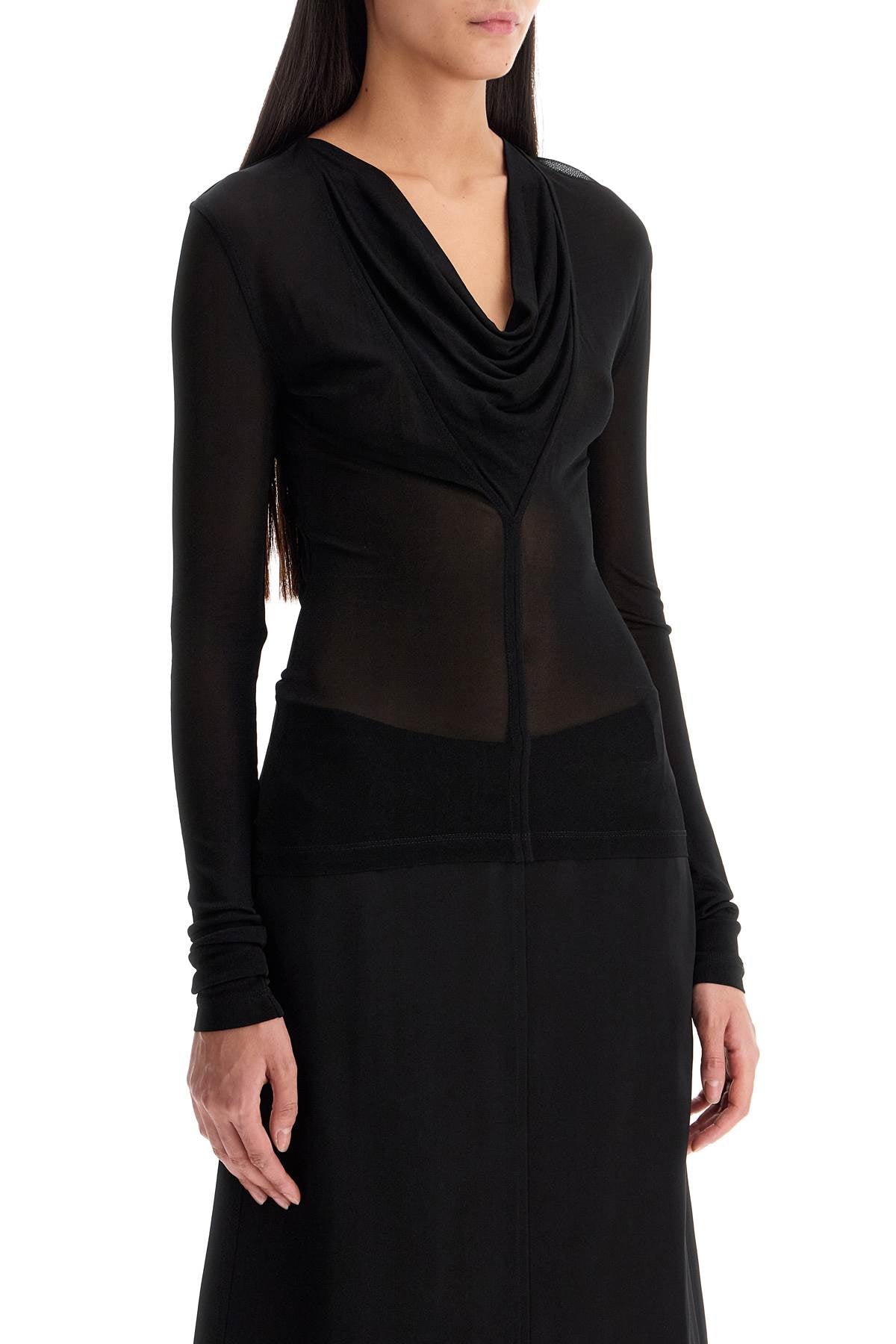 Toteme draped neckline top with - VivaceVenus