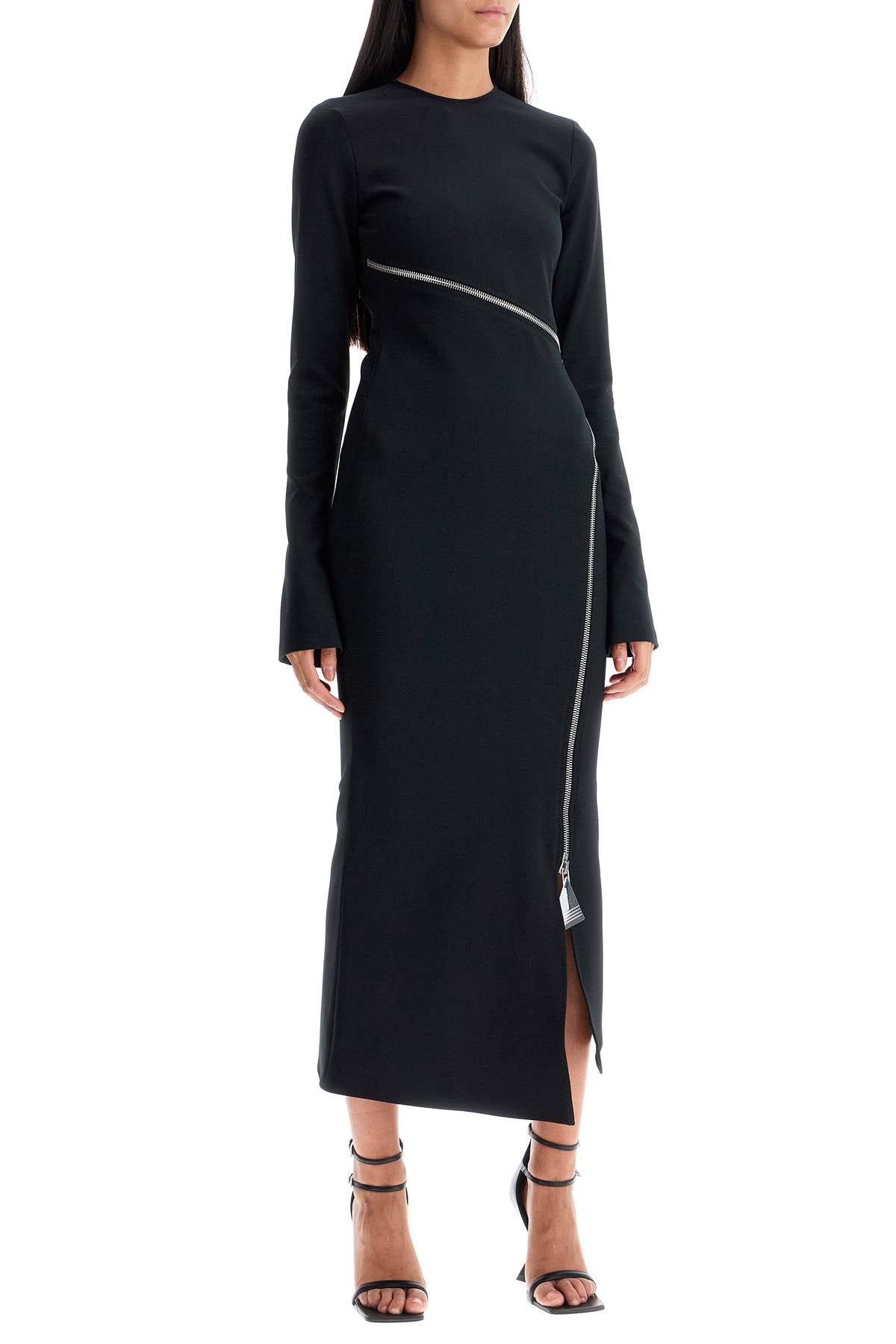 The Attico twisted zip midi dress with - VivaceVenus