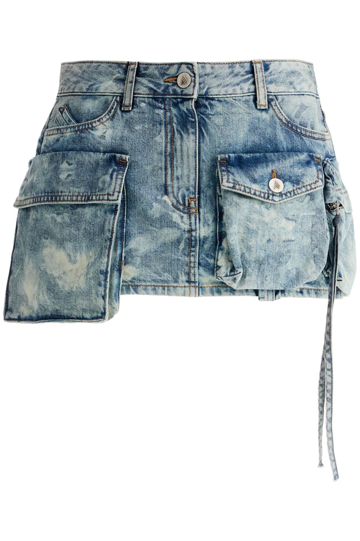 The Attico denim fay mini skirt - VivaceVenus