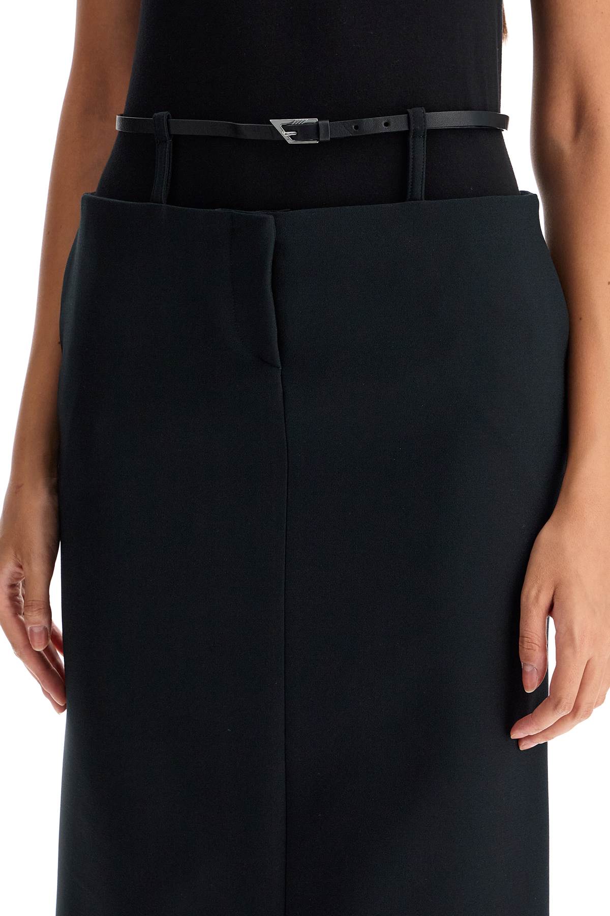 The Attico midi skirt with thin belt - VivaceVenus