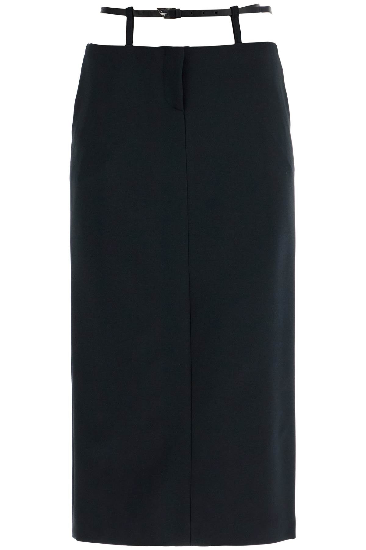 The Attico midi skirt with thin belt - VivaceVenus