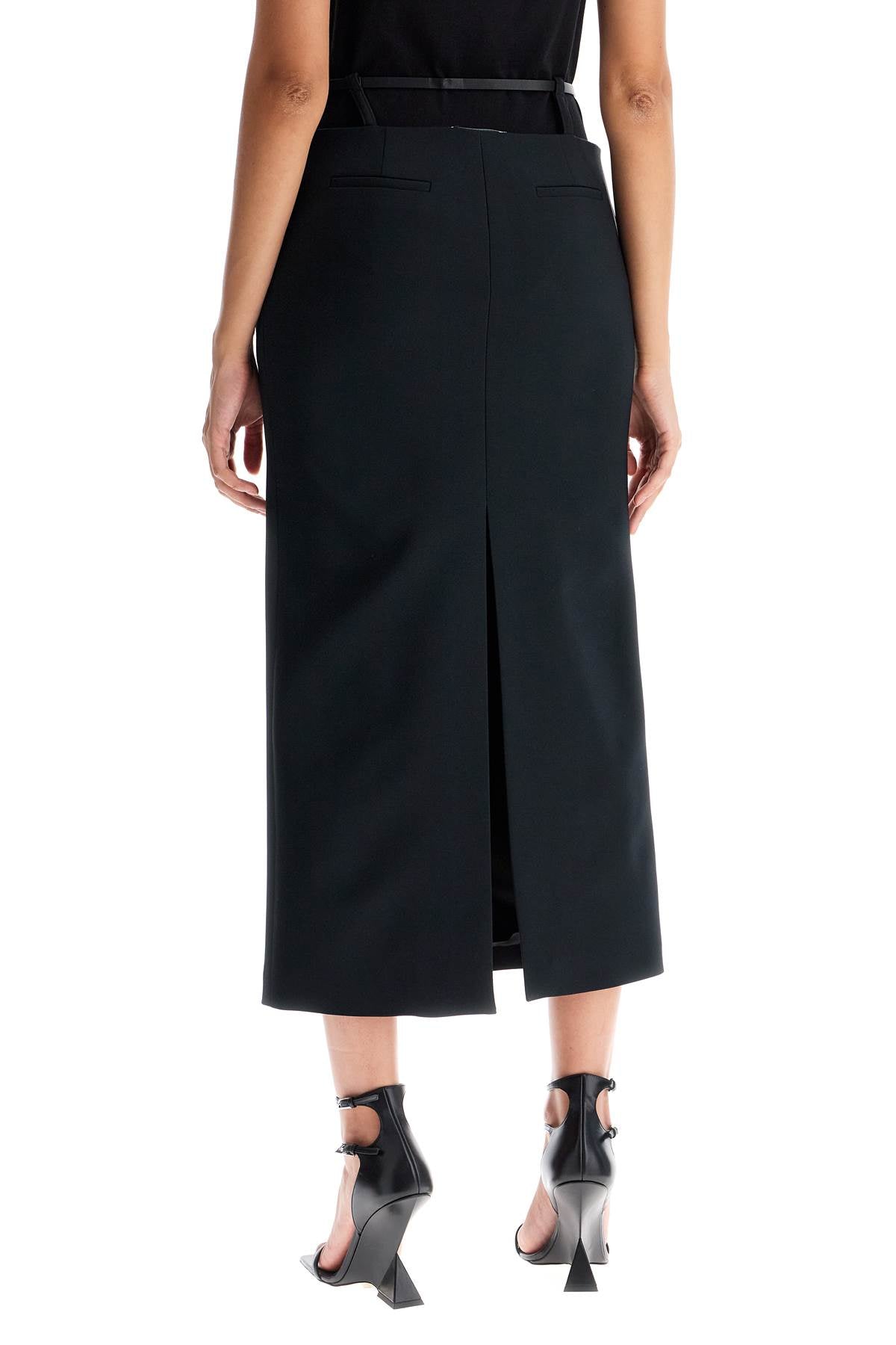 The Attico midi skirt with thin belt - VivaceVenus