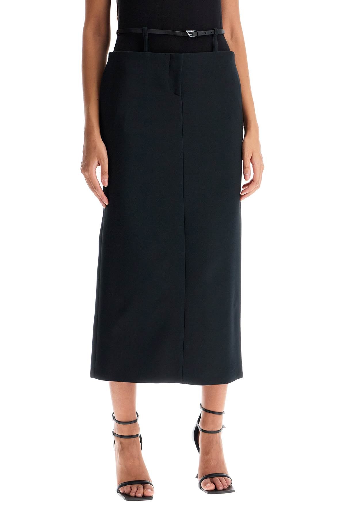 The Attico midi skirt with thin belt - VivaceVenus