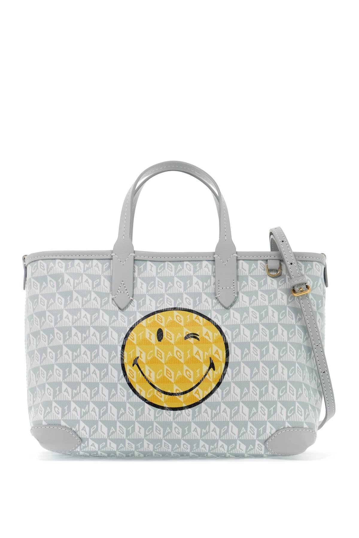 Anya Hindmarch Tote Bag "i Am A Plastic Bagreplace With Double Quote In   Grey