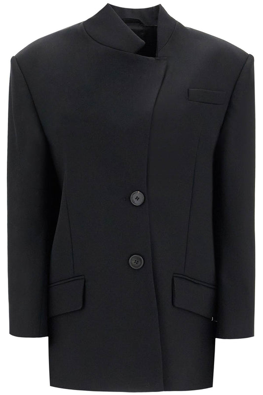 The Attico asymmetric wool blazer for - VivaceVenus