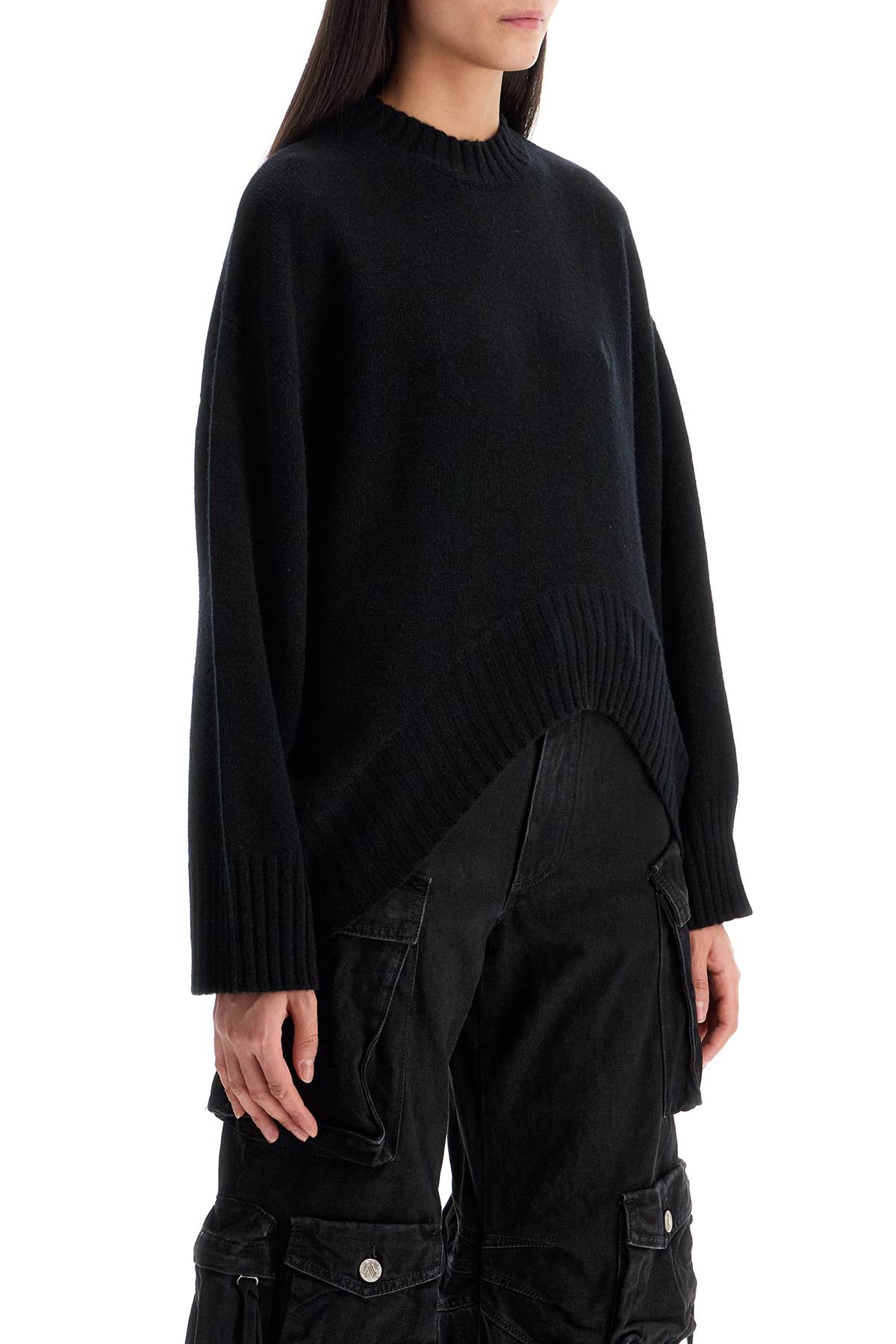 The Attico asymmetric wool and cashmere pullover - VivaceVenus