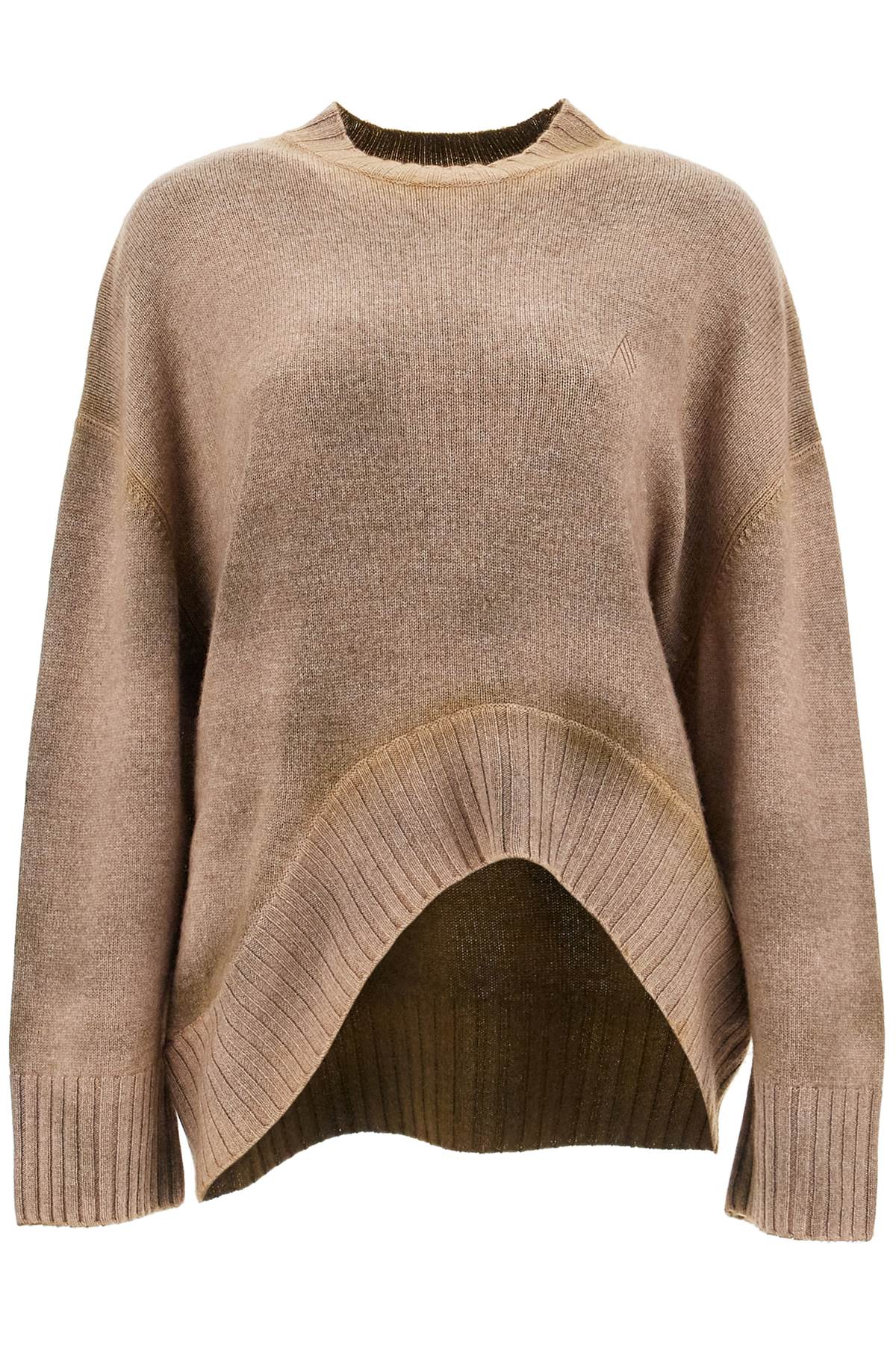 The Attico asymmetric wool and cashmere pullover - VivaceVenus